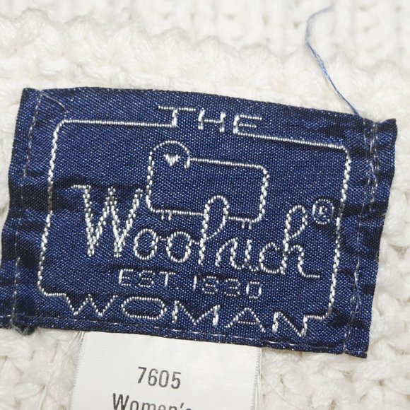 Vintage 90s Woolrich Intarsia Cotton Knit Cardigan Sweater - Picture 3 of 6